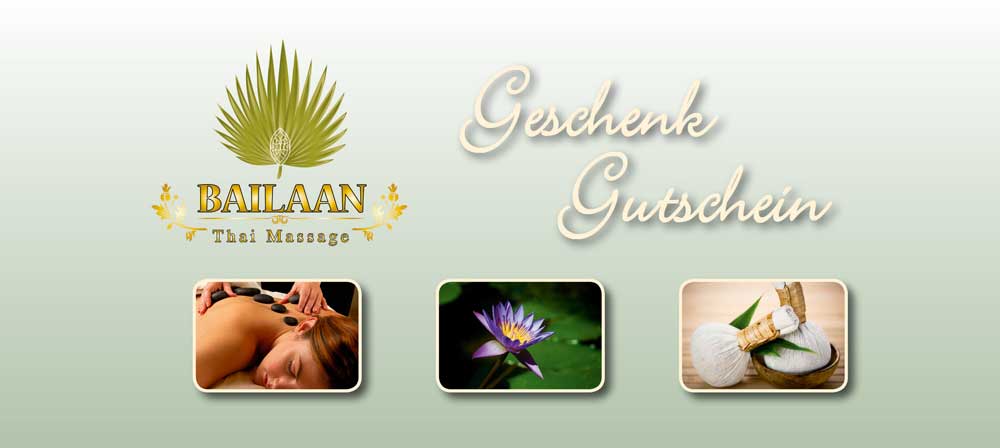 Geschenkgutschein für Thaimassage